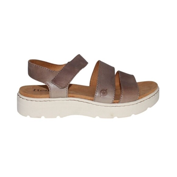 Born Comfort Sandals Brown Leather Platform Ankle Strap Womens 10 M - Picture 7 of 12